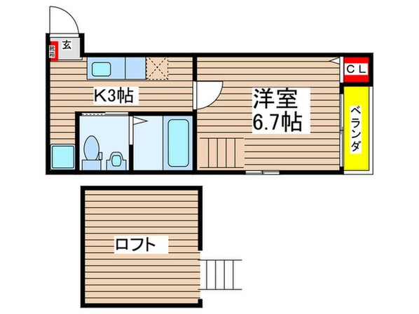 ペルカルロ白龍町の物件間取画像